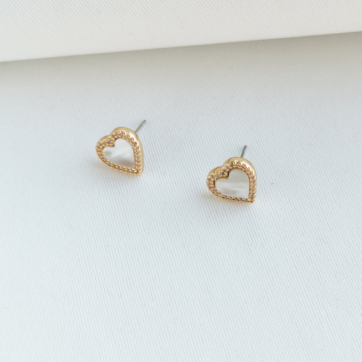 ☆TATIANA☆ Crush Heart Earring EC1944 Ceramic Heart Earrings Blue Flowers - $30.00