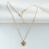 Take Heart Gold Multi Color Pendant Necklace