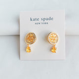Fresh Squeeze Lemon Tear Drop Earrings In Gold