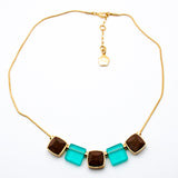 Trina Turk Classic Colorful Stones Gold-toned Necklace
