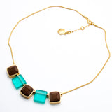Trina Turk Classic Colorful Stones Gold-toned Necklace