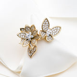 Gold Tone Flower Ring
