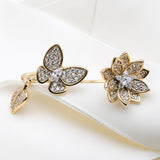 Gold Tone Flower Ring