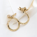 Gold Tone Flower Ring