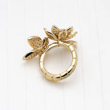 Gold Tone Flower Ring