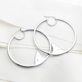 California Dreaming Pave Shark Hoops Earrings