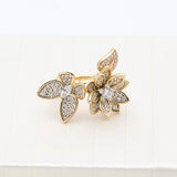 Gold Tone Flower Ring