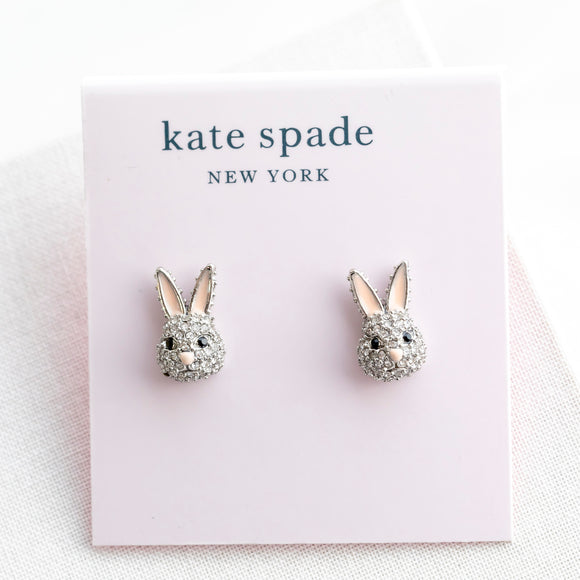 Make Magic Bunny Rabbit Silver Stud Earrings