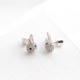 Make Magic Bunny Rabbit Silver Stud Earrings
