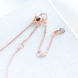 Rock Solid Stone Pink Heart Mini Pendant Necklace