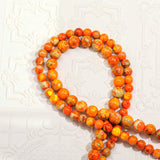 Orange Imperial Jasper Motivational stone Natural Gemstone Round Beads Handmade Jewelry 8mm