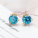 Alicia Bonnie Flower Fairy Earrings (Cyan)