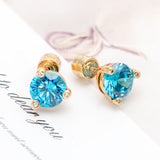 Alicia Bonnie Flower Fairy Earrings (Cyan)