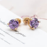 Alicia Bonnie Flower Fairy Earrings (Violet)