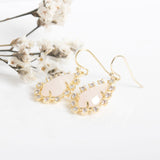 Alicia Bonnie Thetis Earrings in Rose Quartz