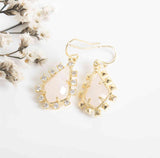 Alicia Bonnie Thetis Earrings in Rose Quartz