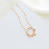 Alicia Bonnie Ripple Necklace Gold Vermeil