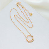 Alicia Bonnie Ripple Necklace Gold Vermeil