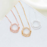 Alicia Bonnie Ripple Necklace Gold Vermeil