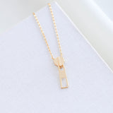 Alicia Bonnie The Zip Vermeil Necklace