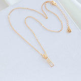 Alicia Bonnie The Zip Vermeil Necklace
