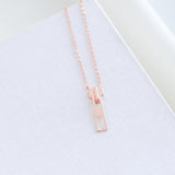 Alicia Bonnie The Zip Vermeil Necklace