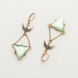 Betsey Johnson Beautiful Classic Fashion Lime Green Gemstones Earrings