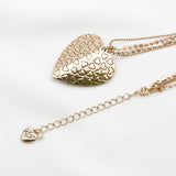 Betsey Johnson Charming Colorful Gemstones Gold-toned heart Pendant Necklace