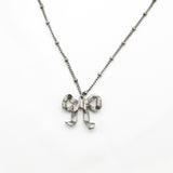 Betsey Johnson Charming Exotic Vintage Dove Grey Pendant Silver-toned Necklace