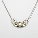 Betsey Johnson Charming Exotic Colorful Gemstones Pendant Silver-toned Necklace