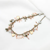 Betsey Johnson Glittering Adorable Exotic Pink Pendant Silver-toned Necklace