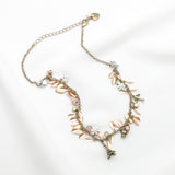 Betsey Johnson Glittering Adorable Exotic Pink Pendant Silver-toned Necklace