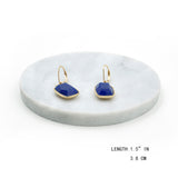 Monet Elegant Blue Square Stud Earrings