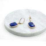 Monet Elegant Blue Square Stud Earrings