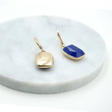 Monet Elegant Blue Square Stud Earrings