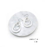 Beautiful Silver Rounds Earrings by unknown indie designer