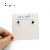 Simple and Beautiful Black Square Earrings by unknown indie designer