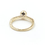 Purple Crystal Stone Ring Size 6.5
