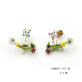 Les Néréides cats Earrings