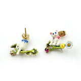 Les Néréides cats Earrings