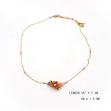 Les Néréides simple flower necklace