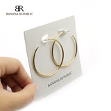Simple gold tone round Earrings