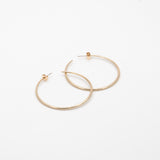Simple gold tone round Earrings