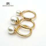 Pearl Rings set of 3 size 8