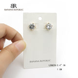 Clear Crystal Stud Earrings