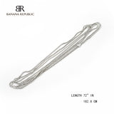 Silver Tone Crystal Long necklace