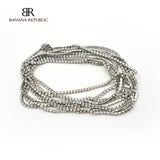 Silver Tone Crystal Long necklace