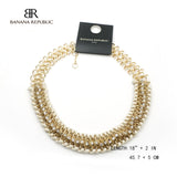 Gold Tone Crystal Neckalce