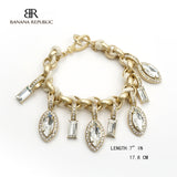 Gold Tone Crystals Bracelets