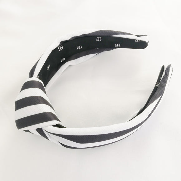 Alicia Bonnie Striped Fascination Headband (Black Multi)